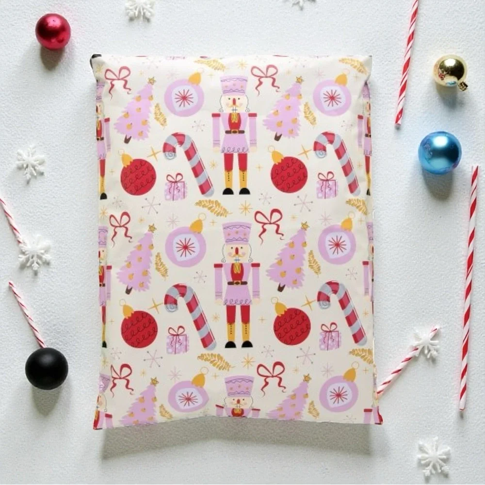 Christmas Nutcracker Poly Mailers 14.5x19 Pack of 25